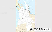 Classic Style Simple Map of Waikato