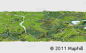 Satellite Panoramic Map of South Waikato
