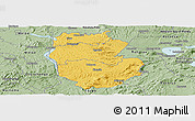 Savanna Style Panoramic Map of South Waikato