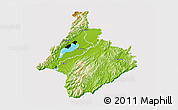 Physical 3D Map of South Wairarapa, cropped outside