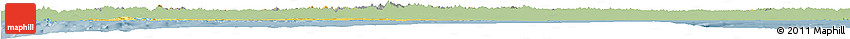 Savanna Style Horizon Map of West Coast, single color outside