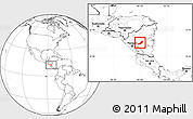 Blank Location Map of Camoapa