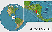 Satellite Location Map of Camoapa