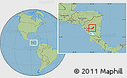 Savanna Style Location Map of Camoapa