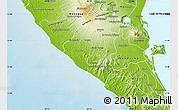 Physical Map of Diriamba