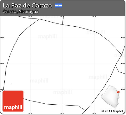 Blank Simple Map of La Paz De Carazo, no labels