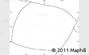 Blank Simple Map of La Paz de Carazo, no labels