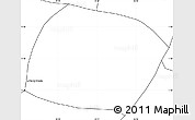 Blank Simple Map of La Paz de Carazo