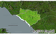 Satellite 3D Map of Acoyapa, darken