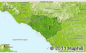 Satellite 3D Map of Acoyapa, physical outside