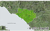 Satellite 3D Map of Acoyapa, semi-desaturated