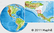 Physical Location Map of Acoyapa, highlighted country