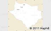 Classic Style Simple Map of Acoyapa, single color outside