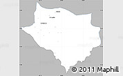 Gray Simple Map of Acoyapa, single color outside