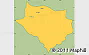 Savanna Style Simple Map of Acoyapa, cropped outside