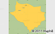 Savanna Style Simple Map of Acoyapa, single color outside