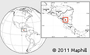 Blank Location Map of Juigalpa