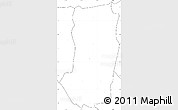Blank Simple Map of Juigalpa, no labels
