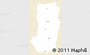 Classic Style Simple Map of Juigalpa, single color outside