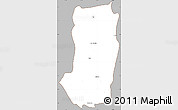 Gray Simple Map of Juigalpa, cropped outside
