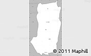 Gray Simple Map of Juigalpa