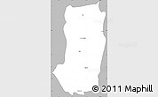 Gray Simple Map of Juigalpa, single color outside
