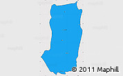 Political Simple Map of Juigalpa, cropped outside