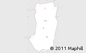 Silver Style Simple Map of Juigalpa, cropped outside
