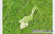 Physical Map of La Libertad, satellite outside