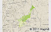 Physical Map of La Libertad, shaded relief outside