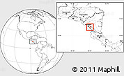 Blank Location Map of Granada