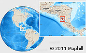 Shaded Relief Location Map of Granada