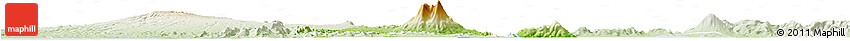 Physical Horizon Map of Granada, lighten