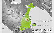 Physical Map of Granada, desaturated