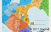 Political Map of Granada, political shades outside