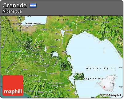 Satellite Map of Granada