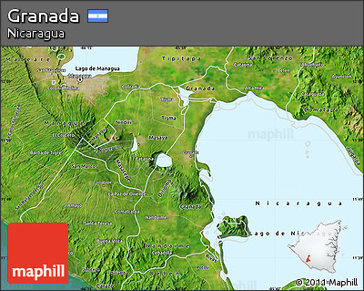 Satellite Map of Granada