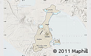 Shaded Relief Map of Granada, lighten