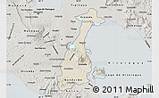 Shaded Relief Map of Granada, semi-desaturated