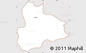 Classic Style Simple Map of Nandaime, cropped outside