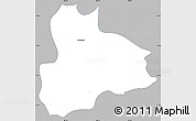 Gray Simple Map of Nandaime, single color outside