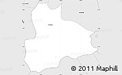 Silver Style Simple Map of Nandaime