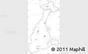 Blank Simple Map of Granada, cropped outside