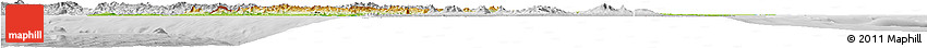 Physical Horizon Map of Nicaragua, lighten, desaturated