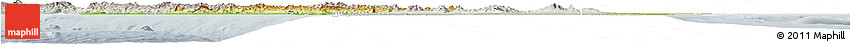 Physical Horizon Map of Nicaragua, lighten, semi-desaturated