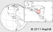 Blank Location Map of San Rafael del Norte