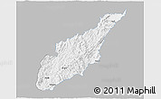 Gray 3D Map of Wiwili, single color outside