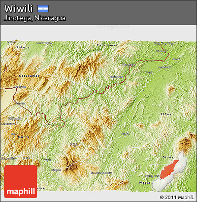 Physical 3D Map of Wiwili
