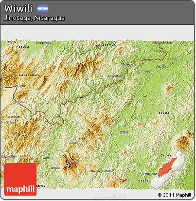 Physical 3D Map of Wiwili