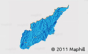Political 3D Map of Wiwili, cropped outside